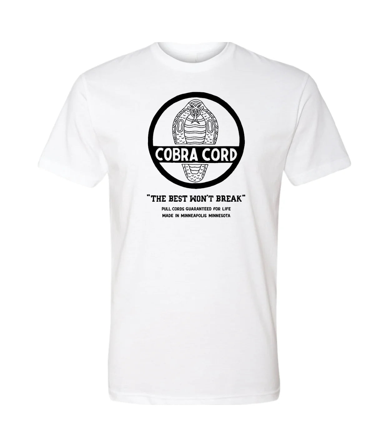 WHITE COBRA SNAKE T SHIRT