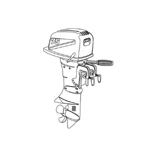 OUTBOARD MARINE MOTOR COBRA CORD