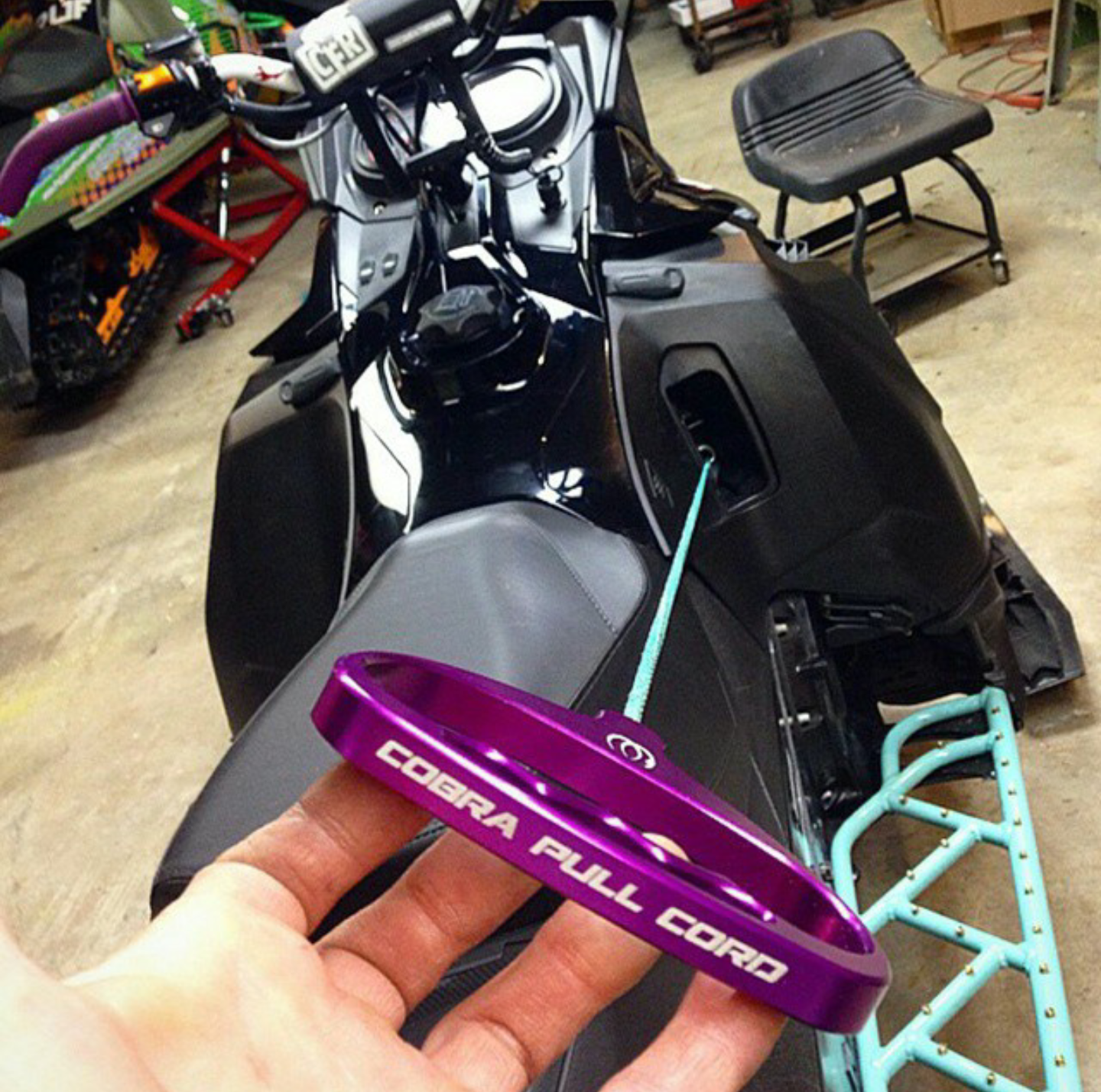 Purple Cobra Pull Handle